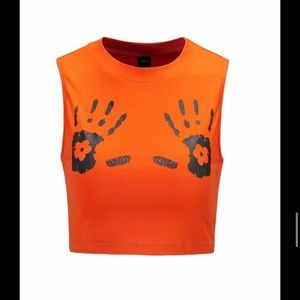 Hand print crop rack top